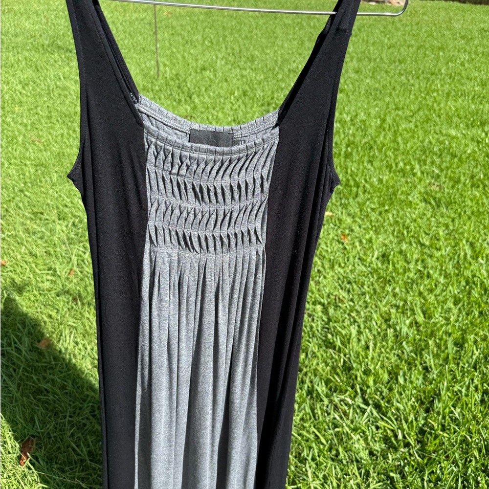 Cynthia Rowley Black and Gray Textured Dress